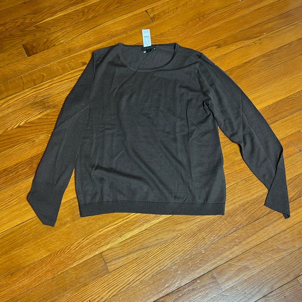 100% merino wool J Crew crew neck shirt